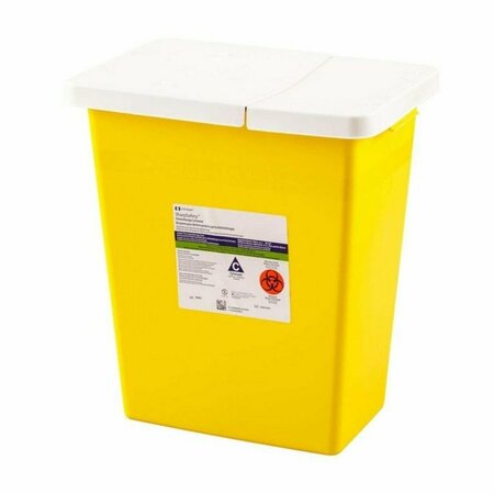 SHARPSAFETY Chemotherapy Waste Container, 8 Gallon, 17.5 x 15.5 x 11in 8985